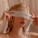 kamames kamames Sex Accessories Eye Mask Lace Temptation Role Playing Uniform Underwear With Hair W21