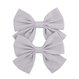 2022 Lovely Baby Girls Print Flower Bohemian Style Bow BB Hair Clips Headwear Children Cute Cotton Hairpins Hair Accessories