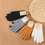 Women's Touchscreen Anti-skid Gloves, Fall Winter Keep Warm Work Mittens, Thermal Hand Warmer Cold Weather Gloves