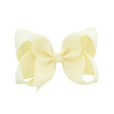 1Piece Solid Grosgrain Ribbon Hair Bows With Clip For Cute Girls Handmade Hair Clips Barrettes Hairpins Kids Hair Accessories