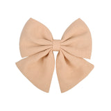 2 Pcs/lot Cute Solid Cotton Hair Bows With Clip For Girls Hair Clips Handmade Hairpins Barrettes Headwear Kids Hair Accessories