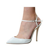 kamames cm Slingbacks pointed toe women shoes summer shoes for women pumps high heels ankle strap LX005 ROVICIYA