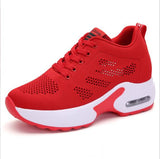 kamames Women Lightweight Sneakers Vulcanize Shoes Outdoor Sport Shoes Breathable Mesh Comfort Casual Shoes Air Cushion Lace Up