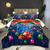 2/3pcs Festive Christmas Tree Duvet Cover Set - Soft, Comfortable, and Vibrant Xmas Gift Print Decorative Bedding for Bedroom and Guest Room - Includes 1 Duvet Cover and 1/2 Pillowcase, No Filling