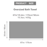 1pc Oversized Bath Sheet - Soft, Skin-Friendly, and Absorbent Towel for Home Bathroom - 67"*35.4" Large Bath Towel with Quick-Dry and Lint-Free Properties for Bathroom Supplies and Accessories