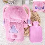 UME Stitch Plush Hot Water Bottle - Cozy Koala-Themed Hand Warmer for Home, Soft Cotton Blend