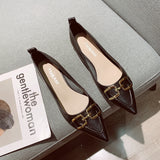 kamames New Thick-Heeled Single-Heeled Shoes For Women In Autumn Style With Skirt, Pointed Head And Low-Heeled Evening Shoes