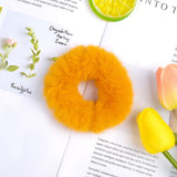 3.5 Inches New Winter Women Plush Scrunchie Girls Elastic Hair Bands Ponytail Holder Hair Rope Ties Headwear Hair Accessories