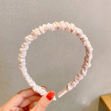 2021 New Women Girls Sweet Colorful Folds Bubble Simple Hairbands Sweet Headband Hair Hoops Hair Band Fashion Hair Accessories