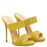 kamames Women's Hot Diamond Open-Toed Muller Shoes High-Heeled Sandals Slippers Chengdu Fashion Women's Shoes