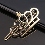 Fashion Metal Love Heart Hair Clip Elegant Star Round Barrette for Women Girls Sweet Hairpins Barrettes Hair Accessories