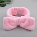 2021 New OMG Letter Coral Fleece Wash Face Bow Hairbands For Women Girls Headbands Headwear Hair Bands Turban Hair Accessories