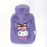 Sanrio Kuromi Plush Hot Water Bottle with Soft Cover - Cute Cartoon Design for Winter Outdoor Activities & Travel, Perfect Gift for Couples & Mother's Day