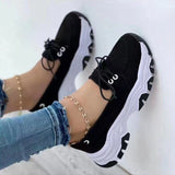 kamames Single Shoes For Women's 2023 Spring And Autumn New Round-Head, Thick-Soled, Low-Heeled, Flat-Soled Leisure Sports Shoes