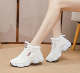 kamames Ankle Boots Women Fashion High top Casual Women Shoes Platform boots Thickened Warmth Woman flat Shoes botas de mujer