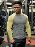 Mens Ultra-Soft, Stretchable Raglan Sleeve T-shirt - Athletic Fit for Dynamic Sports - Long Sleeve Comfort