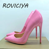 kamames women classic pumps wedding shoes 12cm high heels women stilettos ladies shoes 10cm 8cm QP060 ROVICIYA