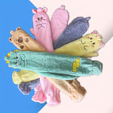 Cozy Plush Hot Water Bottle - Long Strip Design for Winter Warmth, Hand & Foot Warmer Pillow