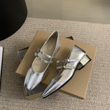 kamames kamames Shallow Mouth Single Shoes Female Spring And Autumn New Korean Version Of French Temperament Fairy Wind Gentle Commuting Thick With Mary Jane Shoes