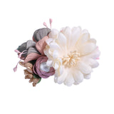 New Girls Cute Flower Petals Hairpins Sweet Pearl Chiffon Hair Decorate Headwear Hair Clips Barrettes Kids Hair Accessories Gift