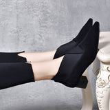 kamames kamames High Heels Women's Shoes 2023 Autumn And Winter New Deep-Mouth Single Shoes Minority Personality Loose Mouth
