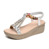 kamames Women Wear The New 2024 Comfortable Elastic Flat-Bottomed Fashionable Large-Size Women's Shoes In Summer.