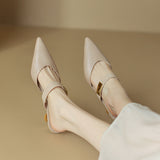 kamames kamames New 2023 Summer Pointed Muller Shoes With High Heel Sandals