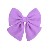 2 Pcs/lot Cute Solid Cotton Hair Bows With Clip For Girls Hair Clips Handmade Hairpins Barrettes Headwear Kids Hair Accessories