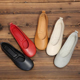 Women Real Leather Shoes Moccasins Mother Loafers Soft Flats Casual Female Driving Ballet Footwear Comfortable grandma shoes