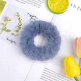 3.5 Inches New Winter Women Plush Scrunchie Girls Elastic Hair Bands Ponytail Holder Hair Rope Ties Headwear Hair Accessories