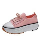 kamames kamames Station Leisure Thick Soles Fly Weave Breathable Large Size Outdoor Sports Women's Shoes Large Size Outdoor 36-43