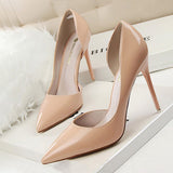 BIGTREE Shoes Patent Leather Heels 2022 Fashion Woman Pumps Stiletto Women Shoes Sexy Party Shoes Women High Heels 12 Colour