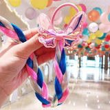 2021 Sweet Colorful Hairpin Lovely Children Girls Hairclip Kids Cute Barrette Cartoon Extension Braider Rainbow Hair Accessories