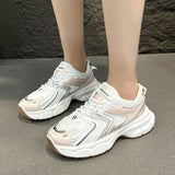 kamames kamames Sole Silver Dad Shoes Female 2024 Summer New Fashion Mesh Running Shoes Increase Trend Casual Sports Shoes