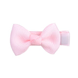 40 pcs/lot Cute Mini Hair Bows With Clip For Baby Girls Hair Clips Tie Solid Ribbon Barrettes Kids Hairpins Headwear Accessories