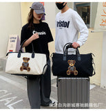 kamames kamames Travel Bag Dry And Wet Separation Men And Women Short Distance One Shoulder Hand Matching With Trolley Box Independent Shoe Compartment Sports Fitness