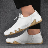 kamames kamames New Spring Men's Casual Shoes Korean Version Breathable Daily Octopus Fish Bean Shoes Men's Leather Shoes Trend