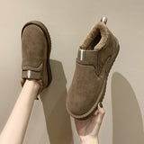 kamames kamames Low-Top Cotton Shoes Women's Shoes In Winter Frosted Warm Snow Boots Women's Shoes Large Size