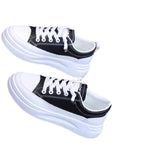 kamames kamames Shoes Female Rubber PU Leather Face Pure Color Muffin Bottom 2024 Simple Fashion Casual Small White Shoes Female
