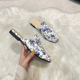 Baotou Half Slippers Women Summer Wear Muller Shoes 2022 New Flat Sandals