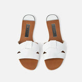 kamames ZARZ Woman 2022 Flat Shoes Spring Summer Pointed Sexy Bow Outer Wear Plus Size 41 Beige Lazy Sandals And Slippers Women Luxury