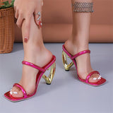 kamames kamames Special Heel Sandals Women 2024 Summer New Fashion High Heel Slippers Women Womenshoes