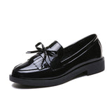 kamames kamames Size Small Leather Shoes Korean Version Summer Shoes With Skirt Single Shoes Female Low Top Casual Shoes Grandma Shoes