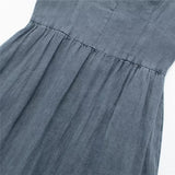 Zingj Grey Slip Long Dress Women Straps Midi Summer Dresses Woman 2023 Sleeveless Backless Female Dress Ruched Casual Dresses