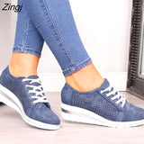 kamames Adisputent Summer Women Flats Shoes Female Hollow Breathable Mesh Casual Shoes for Ladies slip on flats Loafers shoes Beach