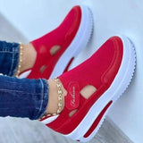 kamames Sneakers Women 2022 Summer New Breathable Mesh Wedge Casual Sport Shoes of Women Size 43 Non Slip Woman Vulcanize Shoes
