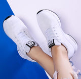 kamames Women Lightweight Sneakers Vulcanize Shoes Outdoor Sport Shoes Breathable Mesh Comfort Casual Shoes Air Cushion Lace Up