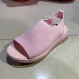 kamames The Summer Of 2024, New Women's Shoes Are Woven In Breathable Solid Color Ladies' Sandals, Fish Mouth, Flat Heel And Beach Low-Top Women's Sandals.