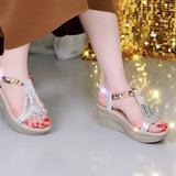 kamames Women Wear The New 2024 Comfortable Elastic Flat-Bottomed Fashionable Large-Size Women's Shoes In Summer.