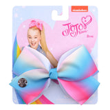 JOJO Bows Jojo Siwa Rainbow Printed Knot Ribbon Bow For Girls Handmade Boutique Hair Clip Children Hair Accessories